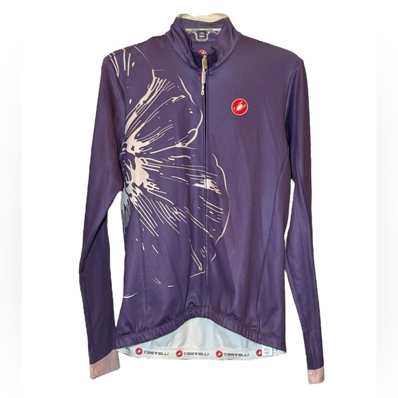 Castelli Women's Purple Cycling Jacket L Top Shirt Long Sleeve - Picture 1 of 6